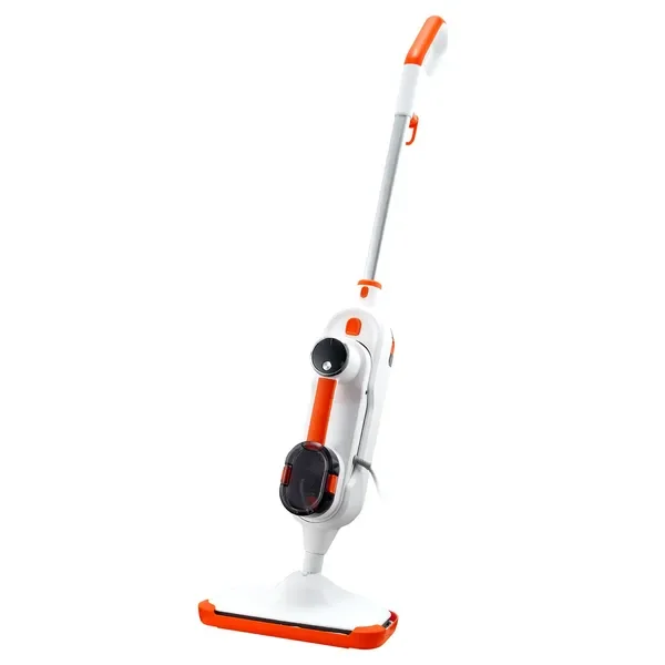 

Steam Mop, 8-in-1 Hard Floor Cleaner, 7 Brush Heads, For Ceramic, Granite, Marble, Linoleum, 2 Washable Pads