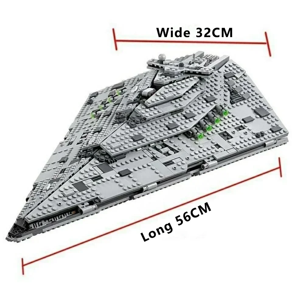 

1416PCS New First Order Destroyer Space Starship Spaceship Bricks Building Block Boys Gift Kids Model For Adults