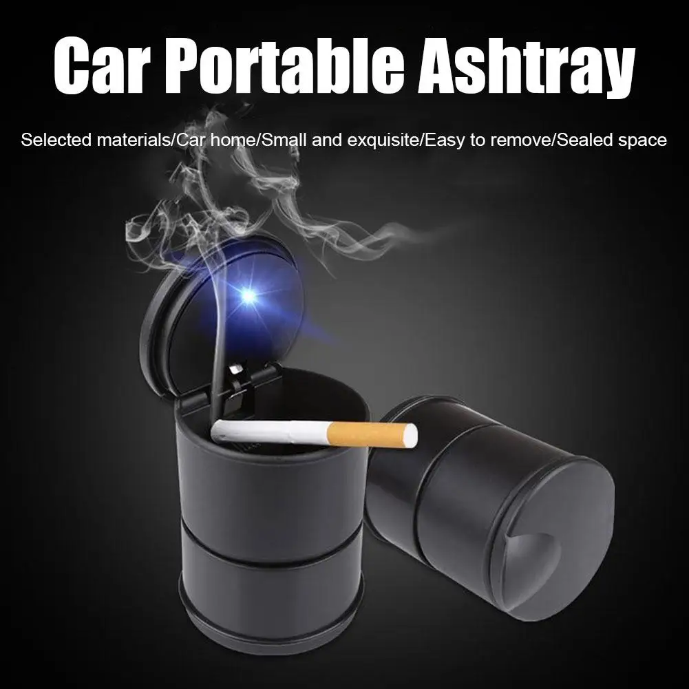 Universal Car LED Ashtray Garbage Coin Storage Cup Container Cigar Ashtray Holder Auto Interior Accessories Car LED Ashtray