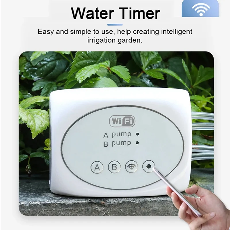 Wifi Smart Garden Irrigation Controller Plant Automatic Drip Irrigation System Kit Mobile Phone Control(20M 30Pot) Easy To Use