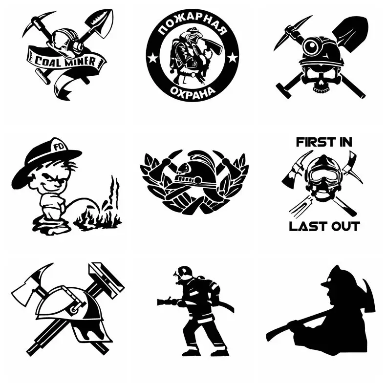 Firefighters combo Car stickers Body firefighter Auto Sticker And Decals Motorcycle Styling Accessories