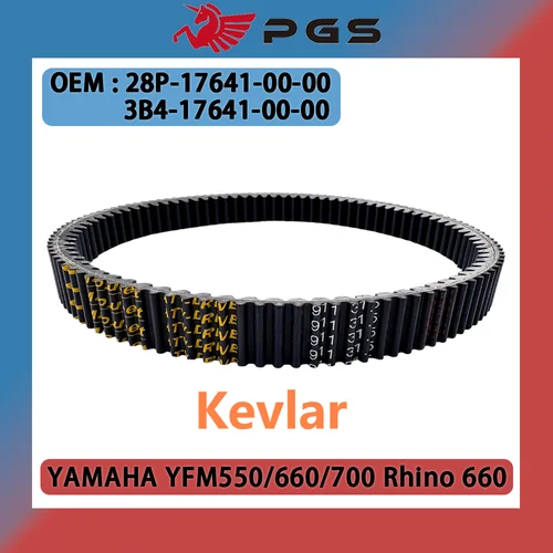 Correa de transmisión de Kevlar, reemplazo directo para Yamaha Yxe70 Grizzly Yfm550 Grizzly 700 YFM660/700 Rhino 660 28P-17641-00-00