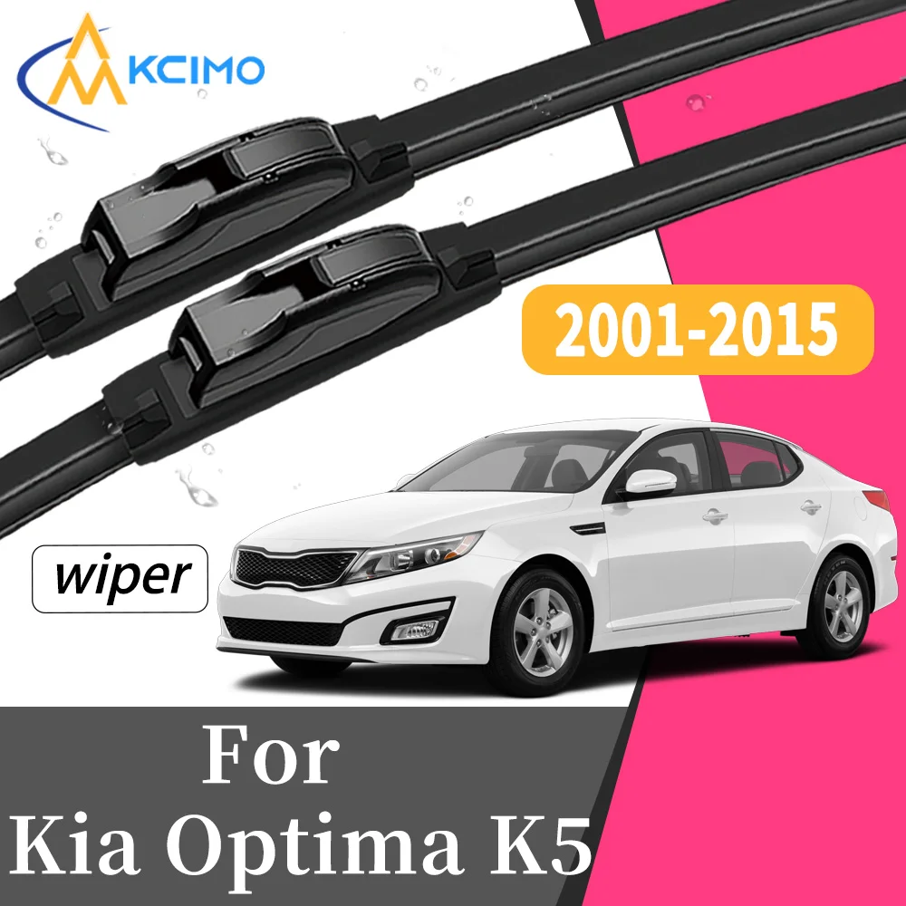 

Streak-Free Silent Wiping 2Pcs Front Windscreen Wiper Blades For Kia Optima K5 2001-2015 Windshield Car Exterior Accessory