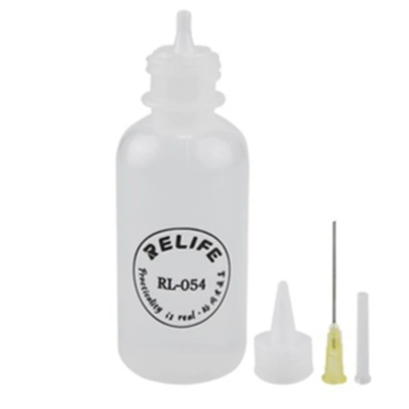 RL-054 50ML Squeeze Solvent Bottle With Needle Alcohol Bottle Washing Plate Water Bottle Plastic Bottle Tip Mouth Empty Bottle