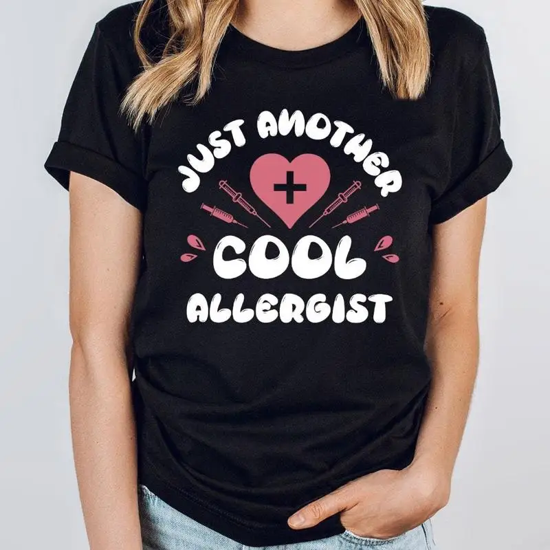

Cool AllergisT T Shirt Cute Immunologist s Funny Heart Vaccinated