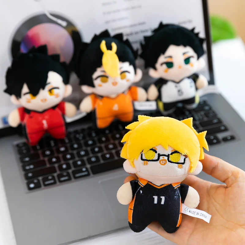 Haikyuu!! Anime Plüsch-Schlüsselanhänger Hinata Kageyama Oikawa Kuroo Nishinoya Puppe Taschenanhänger Sammlerstück Anhänger Rucksack Handtaschen-Deko – Detail 21