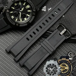 26*14 Rubber watchband for Casio  GST Series GST-210/W300/400G/B100 Waterproof Silicone watch band men straps Accessorie