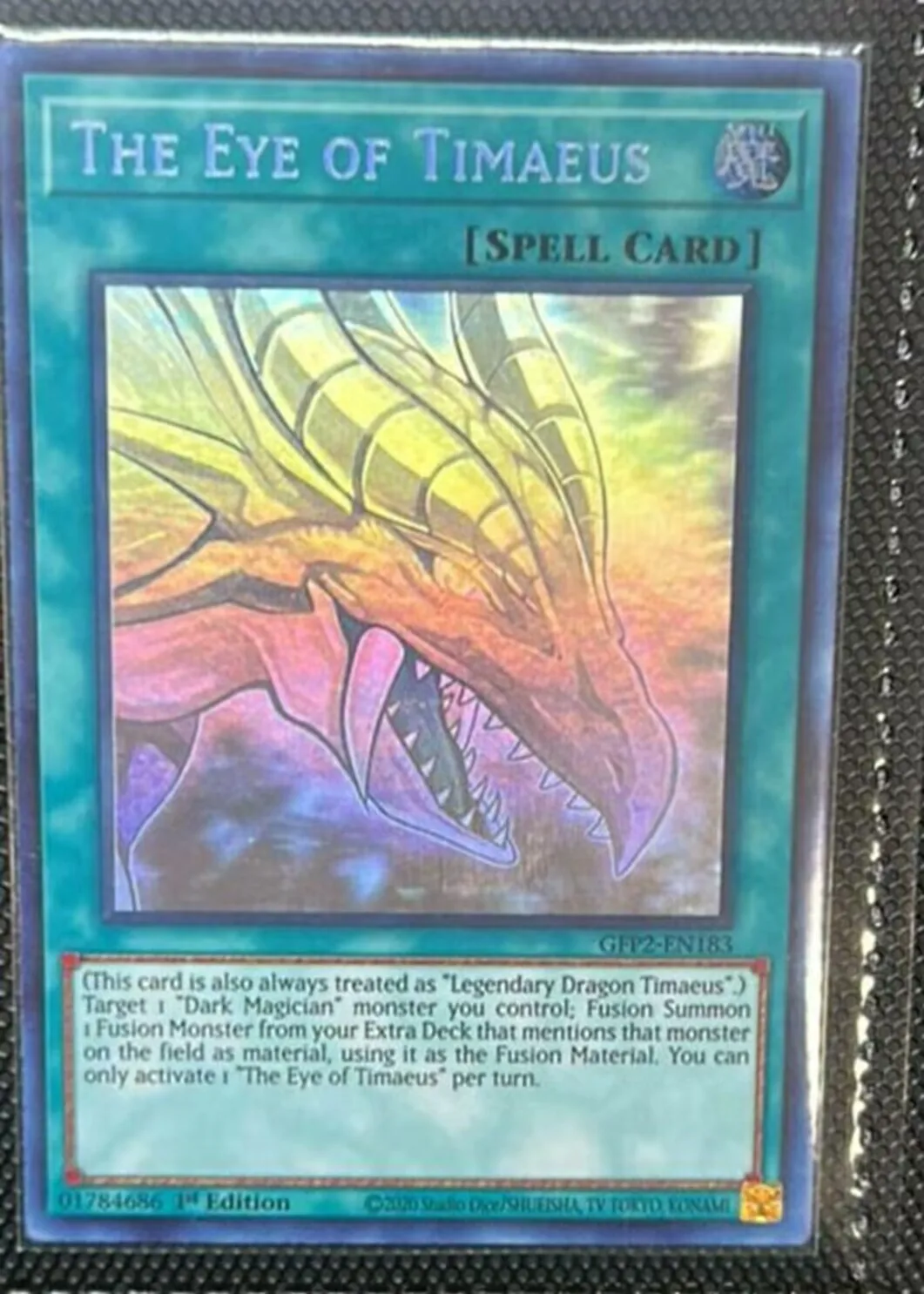 yugioh-konami-duel-monsters-gfp2-en183-the-eye-of-timaeus-ghost-rare-english-1st-edition-collection-mint-card