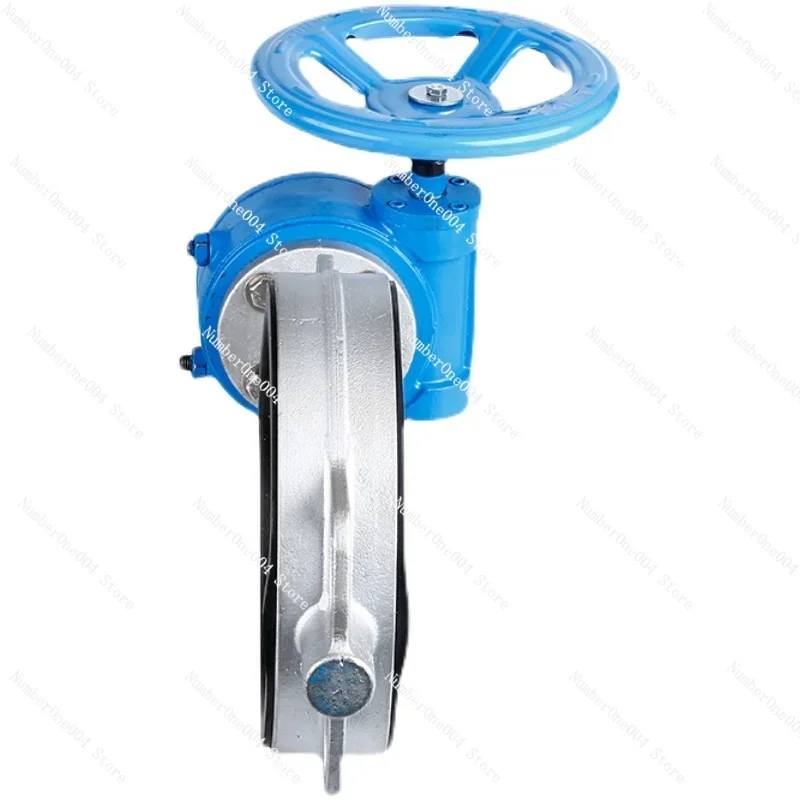 Suitable for D371X-10/16Q turbine manual clamp flange butterfly valve 304 stainless steel ductile valve plate DN 50 65