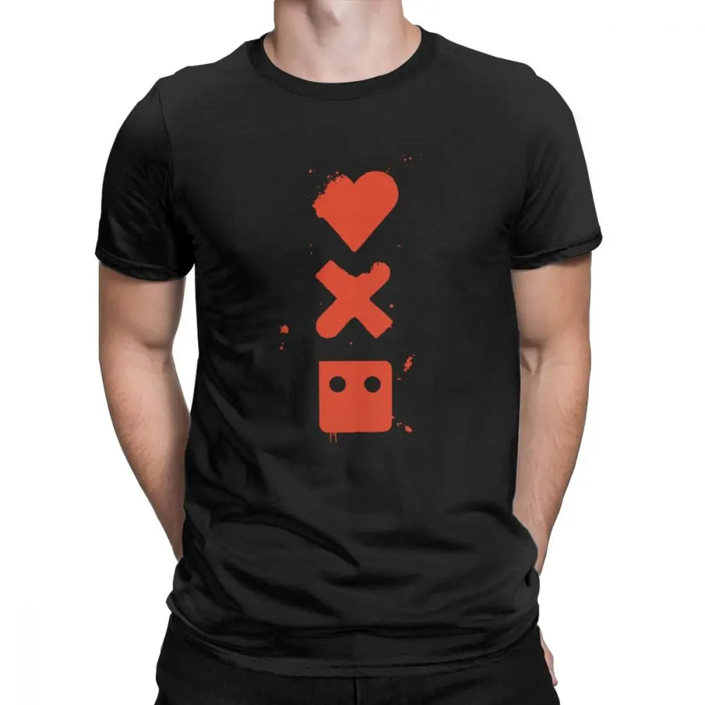 

Love Death Robots T Shirt Men 100 Percent Cotton Vintage Tshirt Crewneck Clothes Wholesale Oversized