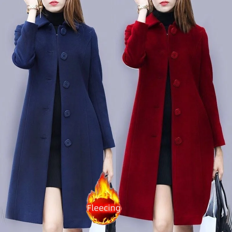 Thin & Thick Winter Women's Coats Casual Matching New In Coats & Jackets Elegant Office Lady's Windbreaker Korean Chic Coats