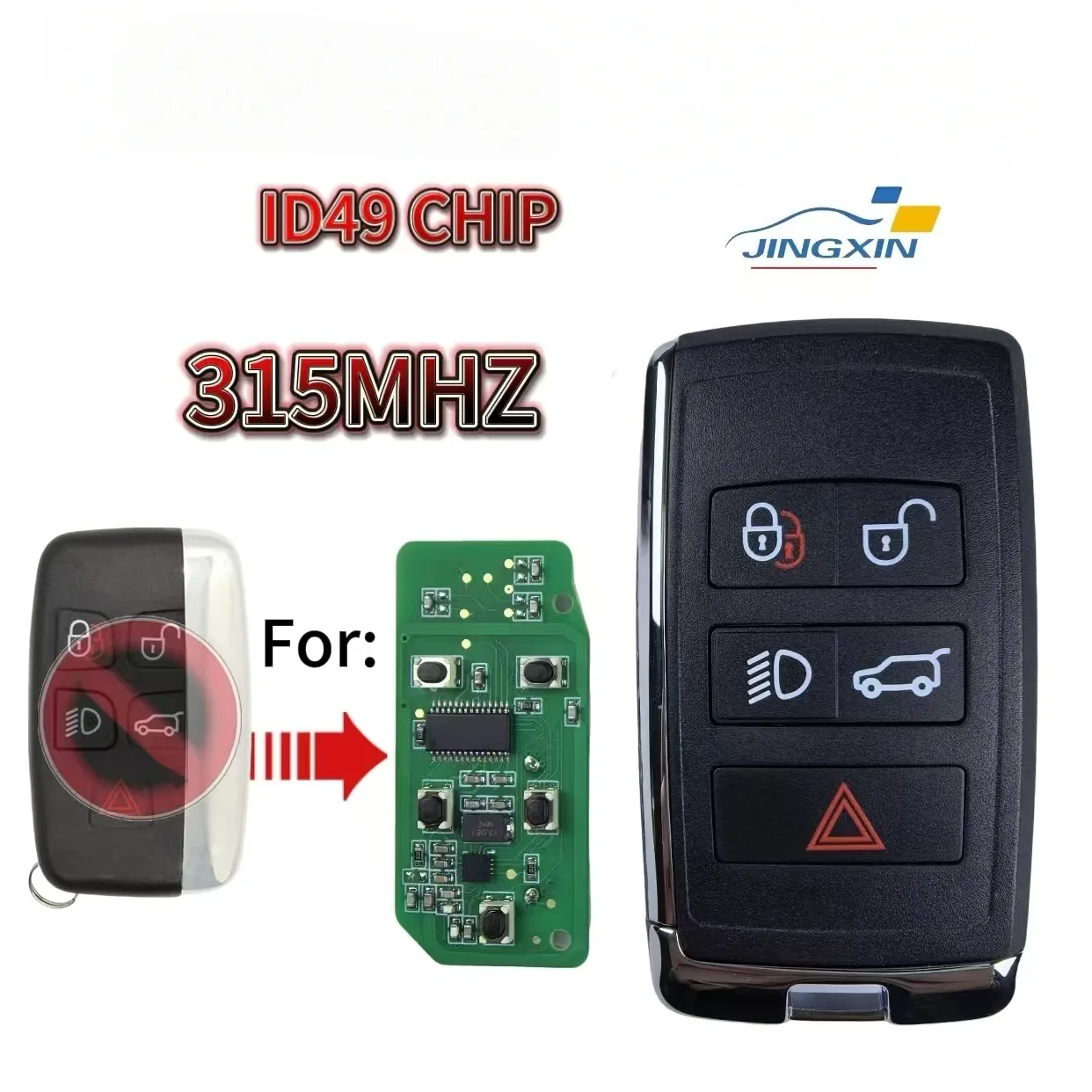 Jingxin ID49 Chip 315/433MHz KOBJTF10A Smart Key/PCB für Land Rover Range Rover Sport Evoque Discovery 4 Freelander für Jaguar – Detail 2
