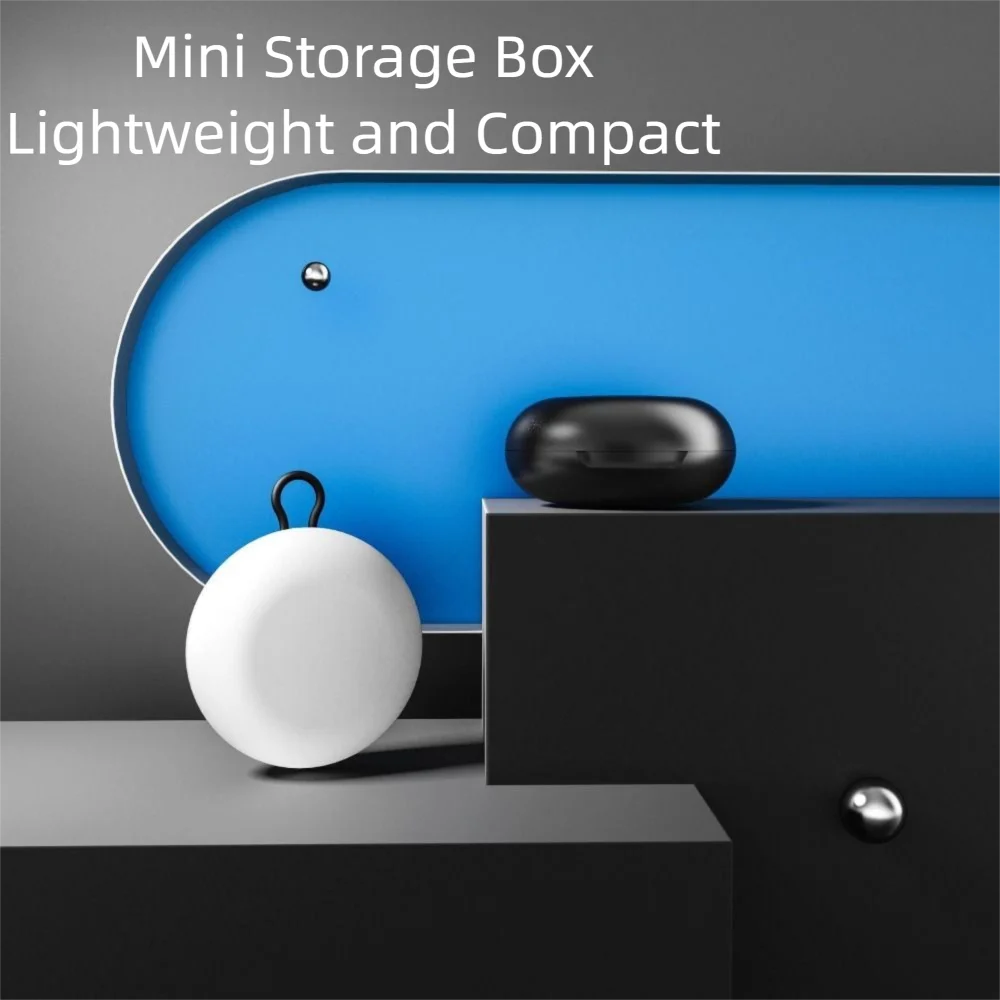 Portable Plastic Soundproof Earplug Box Round Shape Mini Earplug Storage Box Sleeping Earplug Organizer Sleeping Use