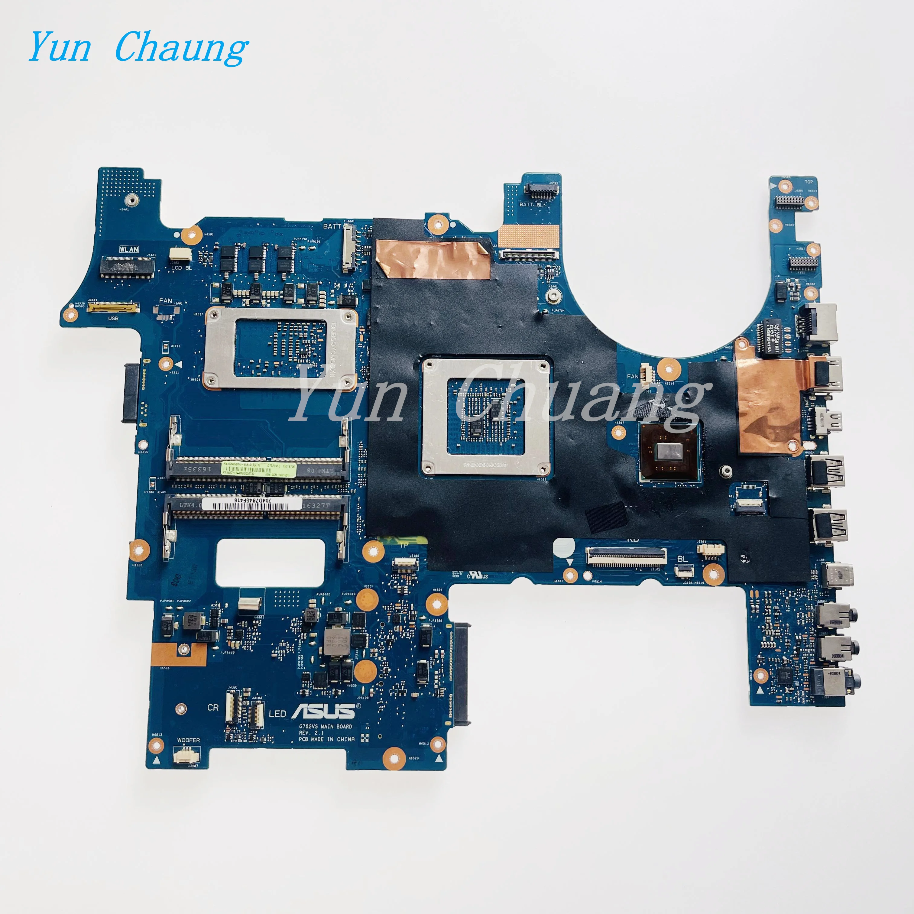 G752VS Mainboard For ASUS ROG G752V G752VS G752VSK G752VM Laptop Motherboard i7-6700HQ i7-7700HQ CPU GTX1070/GTX1060 GPU DDR4