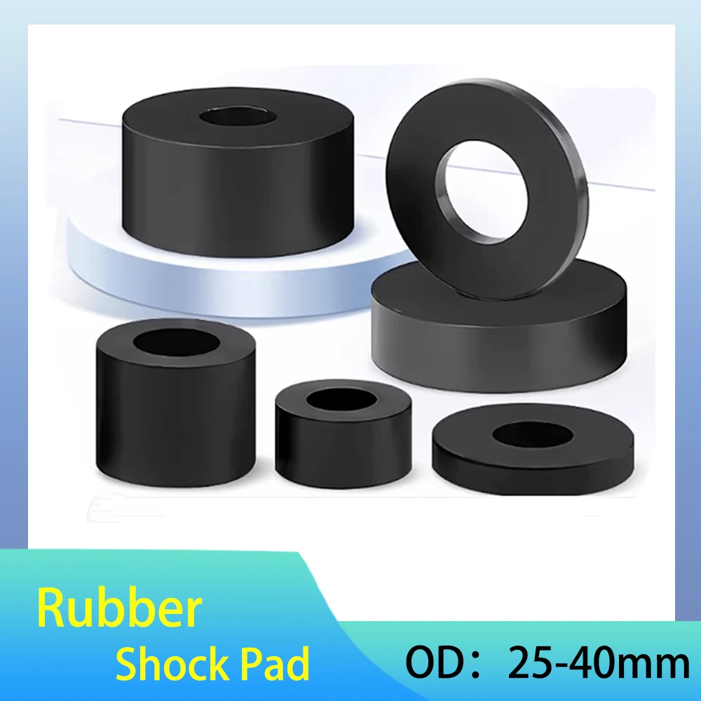 5-20Pc Circular Rubber Pad Thick 3-50mm Air Conditioning Outdoor Unit Shock Absorber Foot Pad Mechanical Buffer Block OD 25~40mm
