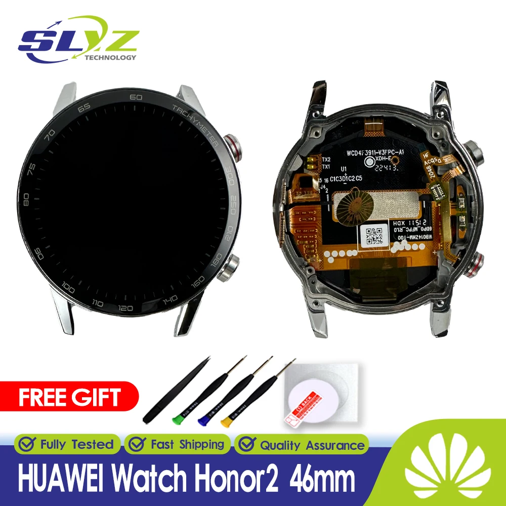 For HuaWei Honor Magic Watch 2 LCD Touch Screen OLED Display Digitizer Assembly For Honor Watch2 Display 46mm MNS-B19