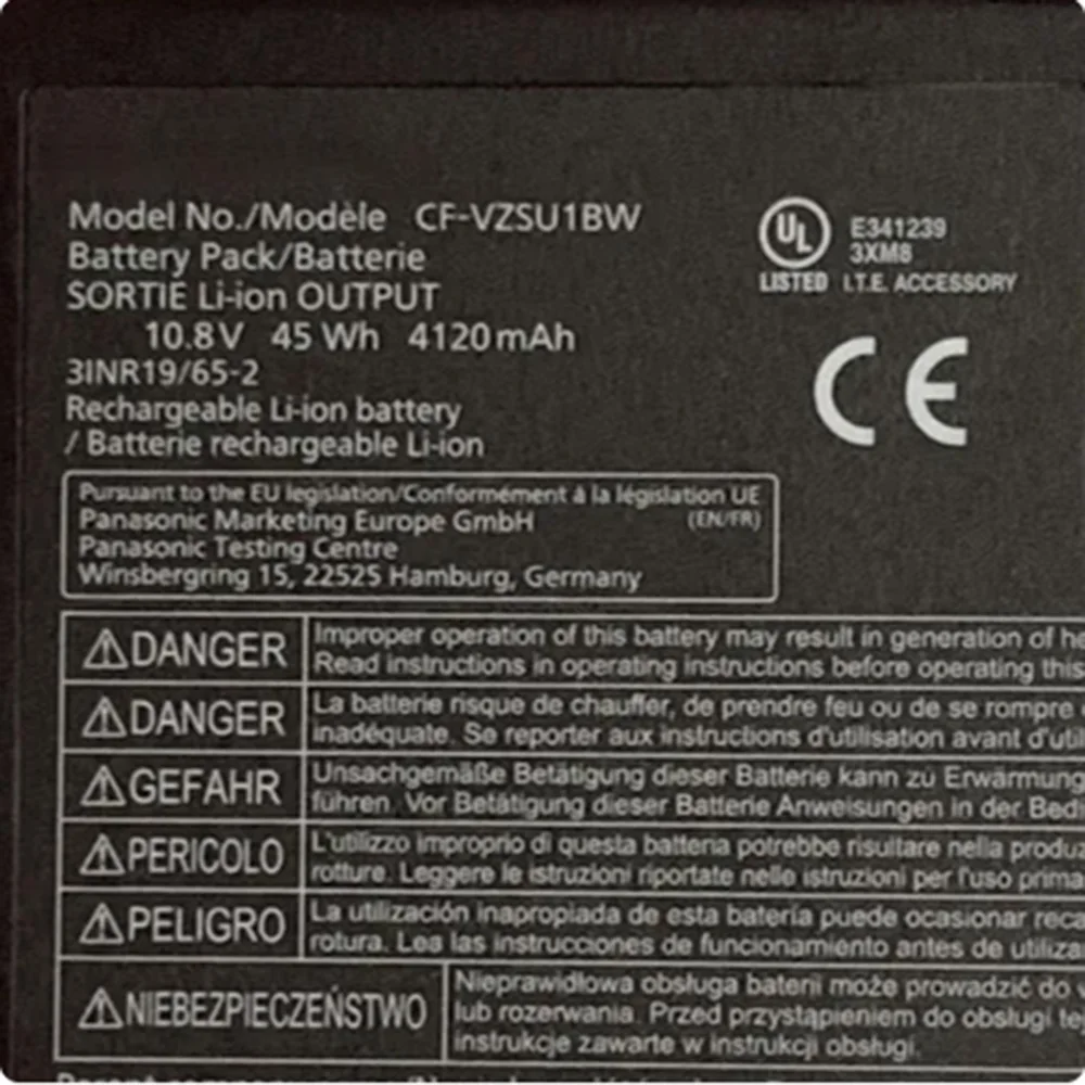 Imagem -04 - Bateria Original do Portátil para Panasonic Cf-vzsu1aw Cf-vzsu1ar Cf-vzsu1ajs Cf-vzsu1bw Vzsu1br 11.1v 22wh 10.8v 45wh 12 Dentro
