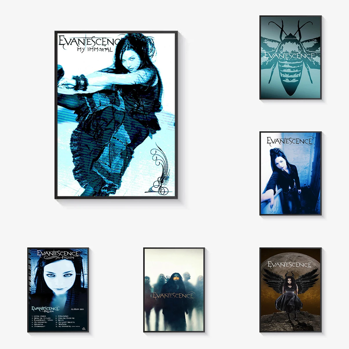 

1PC Evanescence Band Poster Wall Posters Room Decor Decorative Picture Bedroom Decoration For Home Coffee House Bar Vintage Art