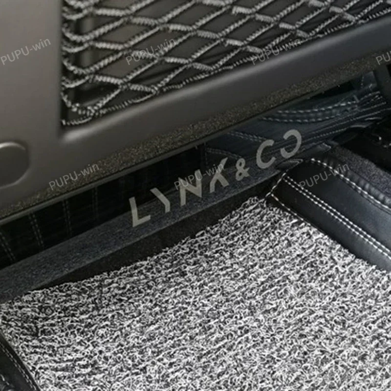 For LYNK&CO Car Interior Rear Seat Stainless Steel Anti-Kick Pad Cover Car Accessories Interior for LYNK&CO 01 02 03 05 06 09