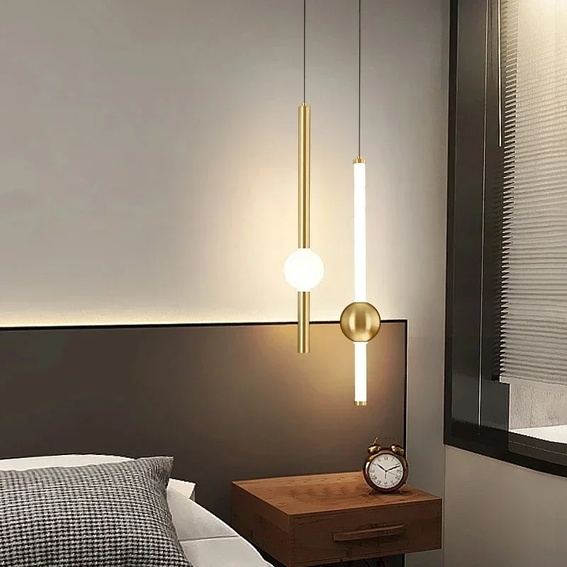 Orion Gold Pendant Lamp Creative tubes light for Dining Living Room Bedside Bedroom Lighting LED Indoor dining table decor light