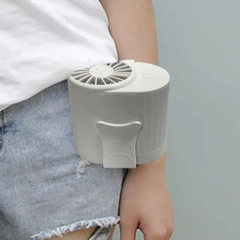 Shirt Fan Clip Portable Battery Powered Waist Clip On Fan 4 Speed Adjustable Personal Waist Fan Multifunctional Battery Powered