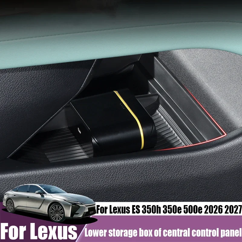 For Lexus ES 350h 350e 500e 2026 2027 lower storage box of central control panel car interior accessories modification product