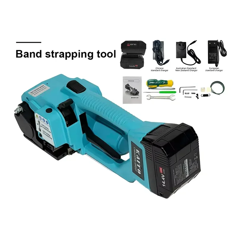 Professional Strapping Machine One Touch Tension Semi Automatic Mode for Air Freight Sea Freight Container Packing Supply