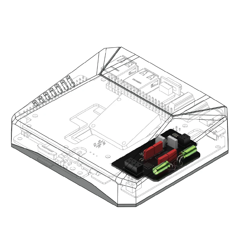 RPi 5 PCM5122 Audio Card 3.5mm Earphone Jack Argon BLSTR DAC with Ground Loop Isolator For Argon ONE V3