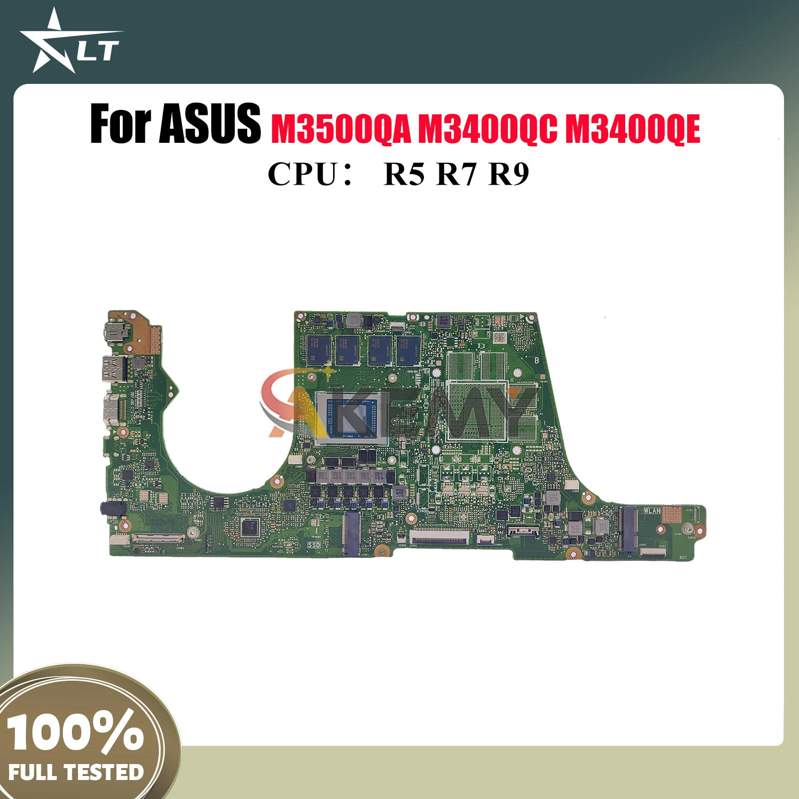 

Материнская плата M3500QA для ноутбука ASUS VivoBook M3400QE M3500Q M7400Q D3500Q M3400Q M3401Q M3400QC M7600Q с процессором R5 R7 R9