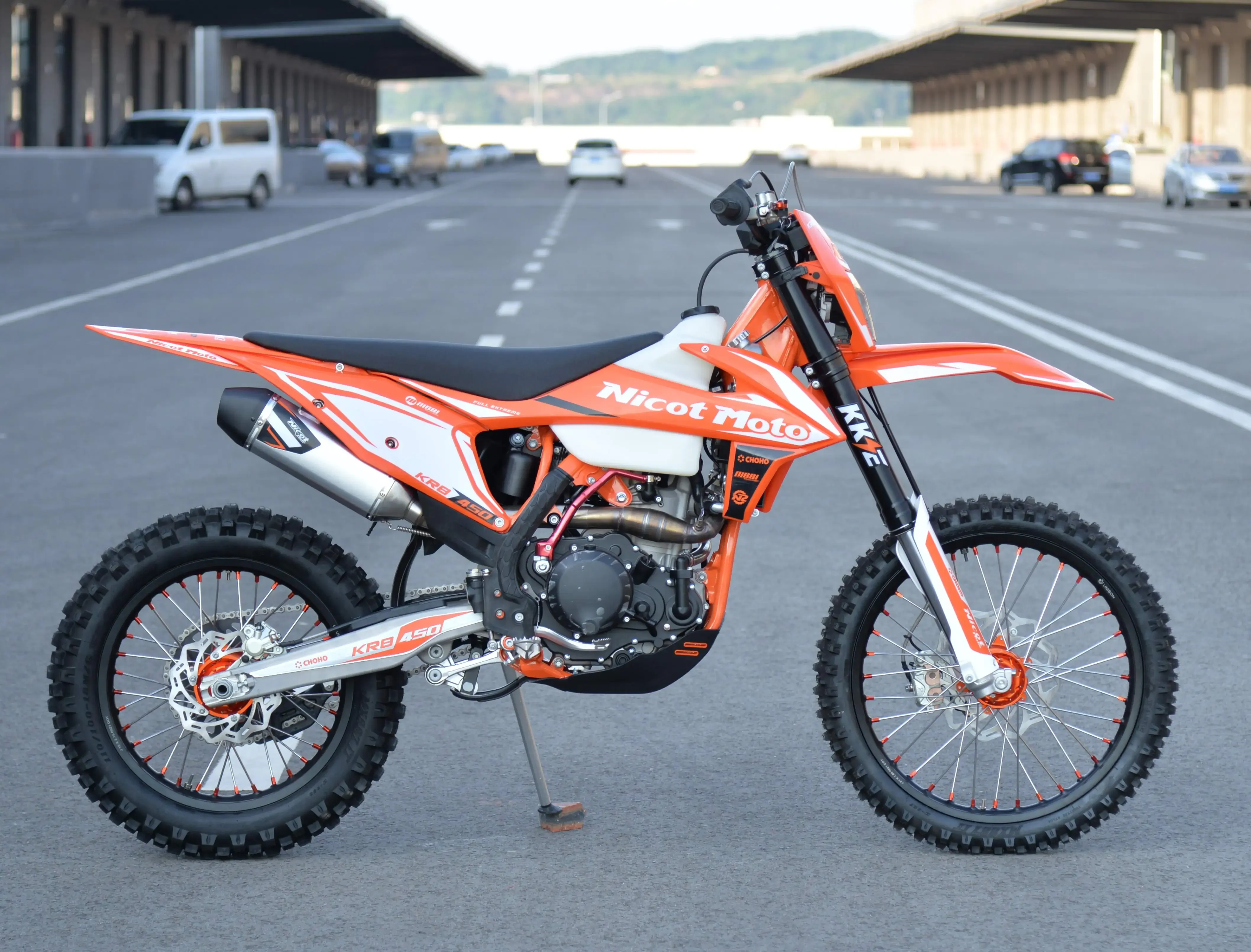 Nicot KF450NU 194MQ 450cc Dirt Bike Motocross 450cc Enduro Off-road Motorcycle with ZS NC450U SOHC 4 Valves