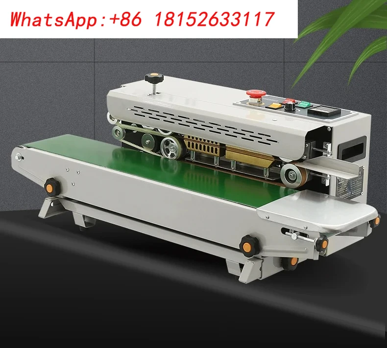 FR-880 ماكينة الختم الأوتوماتيكية قناع التلقائي الغذاء الألومنيوم احباط حقيبة ماكينة الختم المستمر مستطيلة 6x12 مللي متر ملم
