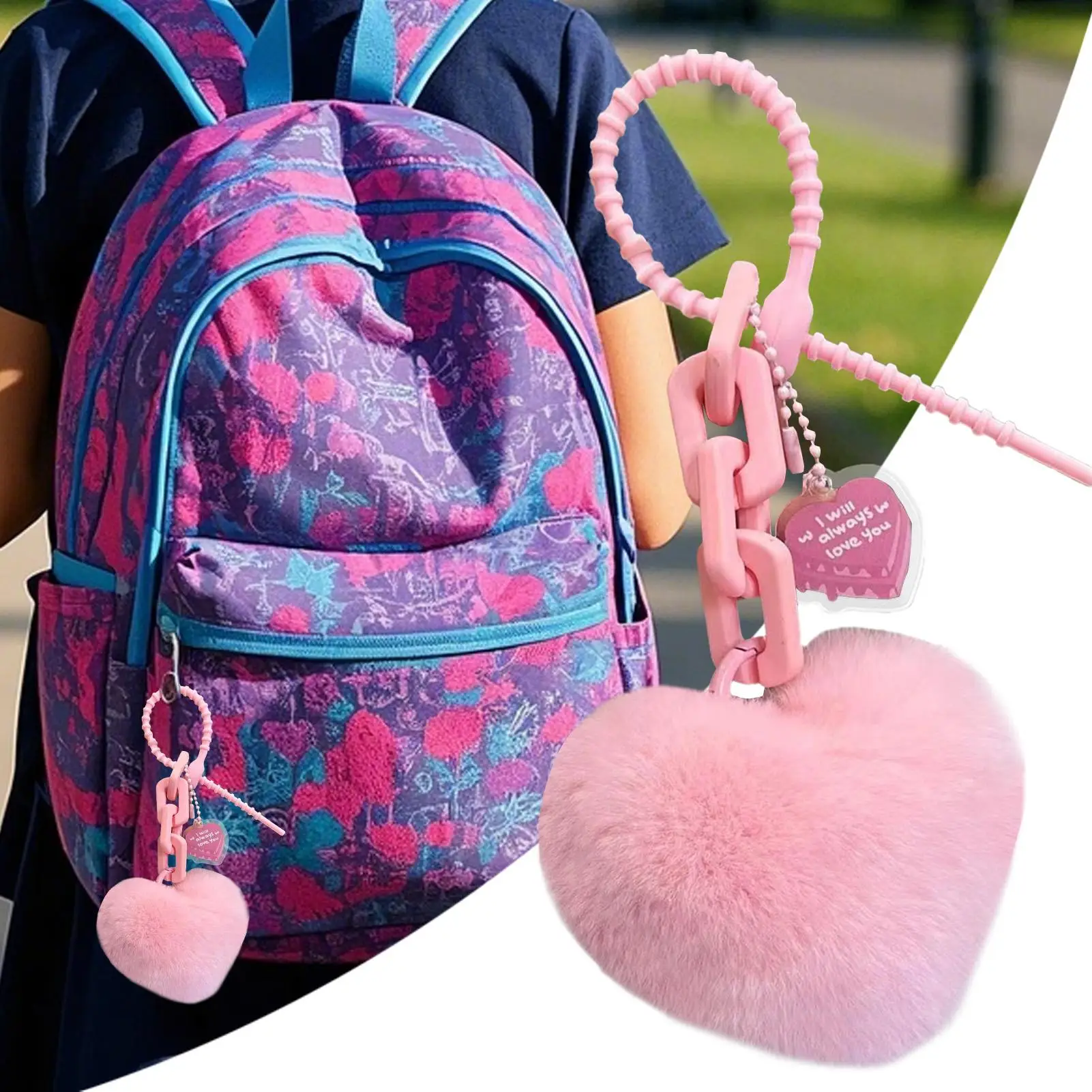Llaveros de peluche, bolso, llavero, bolso, llavero, accesorio, bolso, colgante para adolescentes, jóvenes, niñas, mujeres, niños, amigos