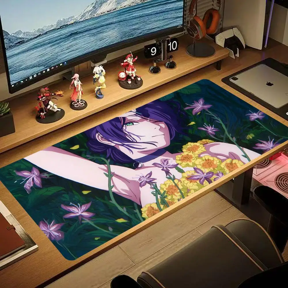 

Reze Chainsaw Man Mouse Pad 90x40CM non-slip Gaming Mousepad Gamer E-Sports Mouse Mat Game Mechanical Keyboard XXL Desk HYBXXC