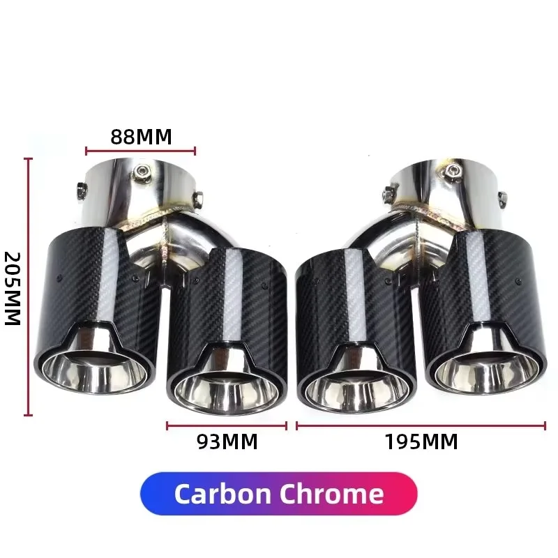 【2026 Hot Selling】DEX Car Exhaust Tip for  M240i/M340i/M440i 3/4 Series Dual Tip 304 Stainless Steel & Carbon Fiber Muffler E view 4