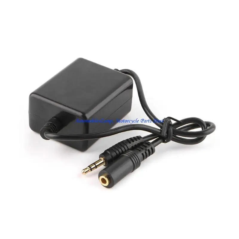 H7BD Ground Loop Noise Isolator Anti-interference Car Aux with 3.5mm Cable