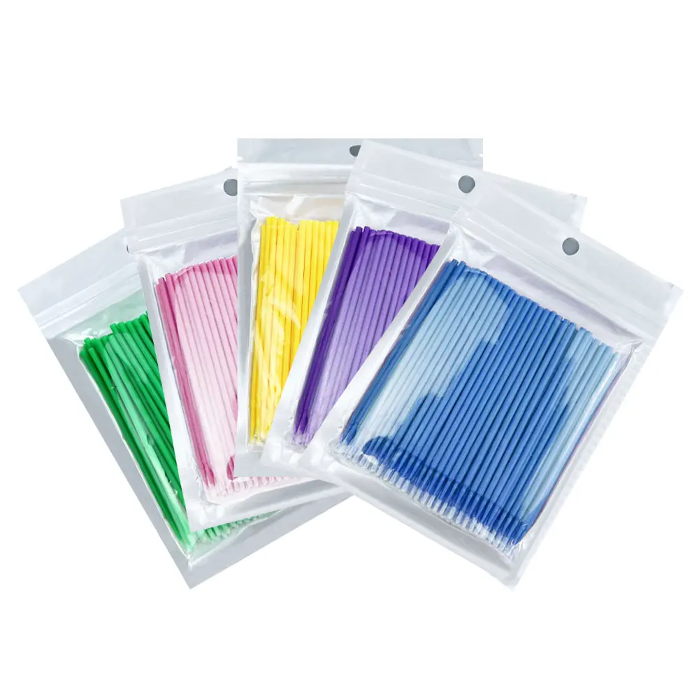 100pcs Dental Lab Long Disposable Micro Applicators Brushes Dental Brush Odontologia Extension Tool Dental Materials