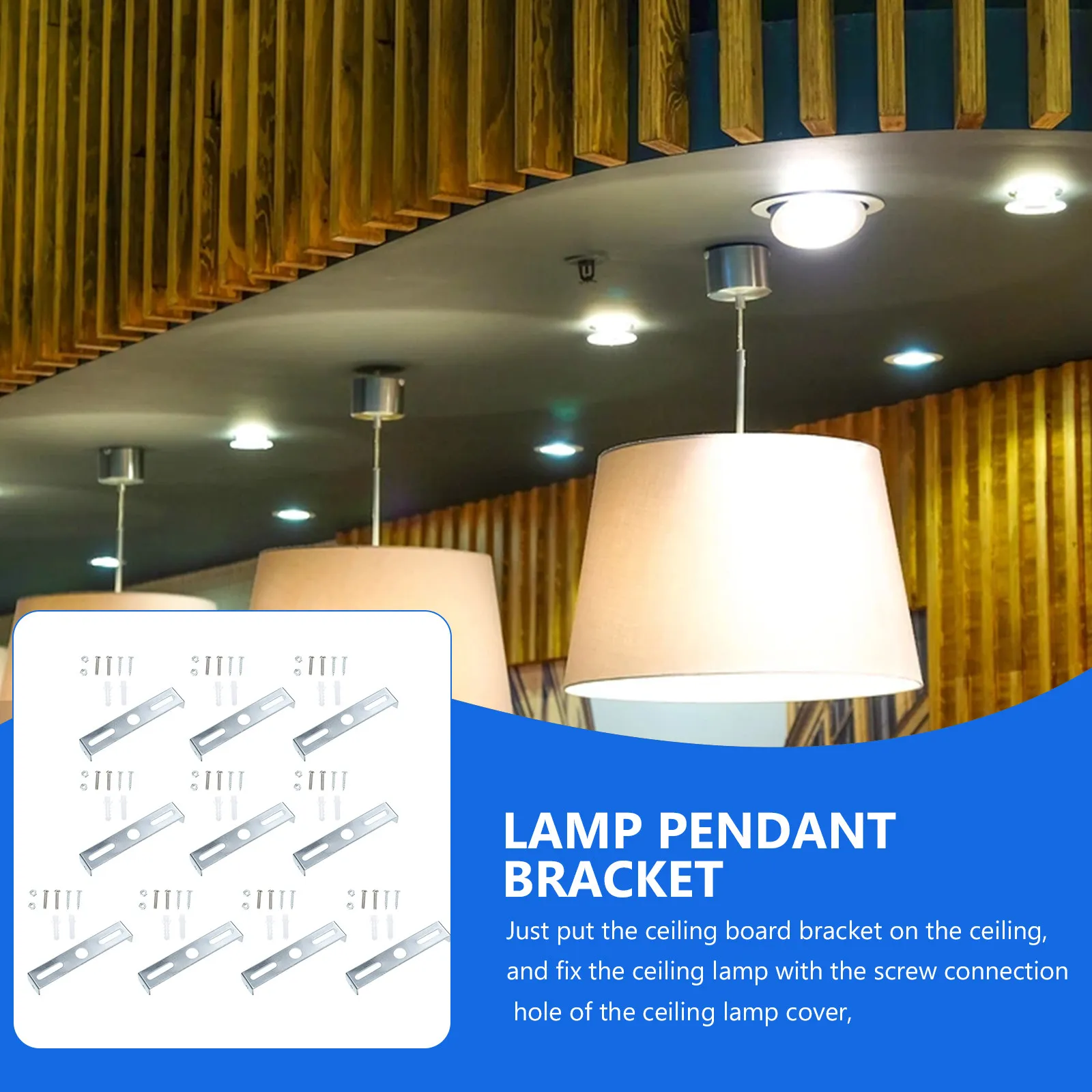 1Set Heavy Duty Iron Ceiling Light Bracket for Chandelier Mounting Sturdy Lamp Fittings Light Fixture Crossbar DIY Lighting