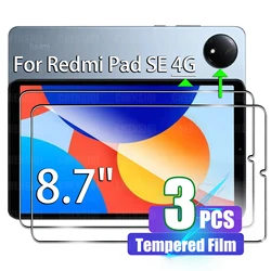 Screen Protector for Xiaomi Redmi Pad SE 4G (8.7 Inch) 2024 Anti-scratch 9H hardness Tempered Glass Film for Redmi Pad SE 4G