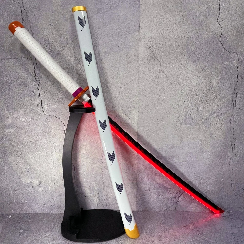 40inch Luminous Katana Anime Cosplay Prop Bamboo Ninja Knife Damascus Sword Original Light Sword Real Size Japanese Katana Gift
