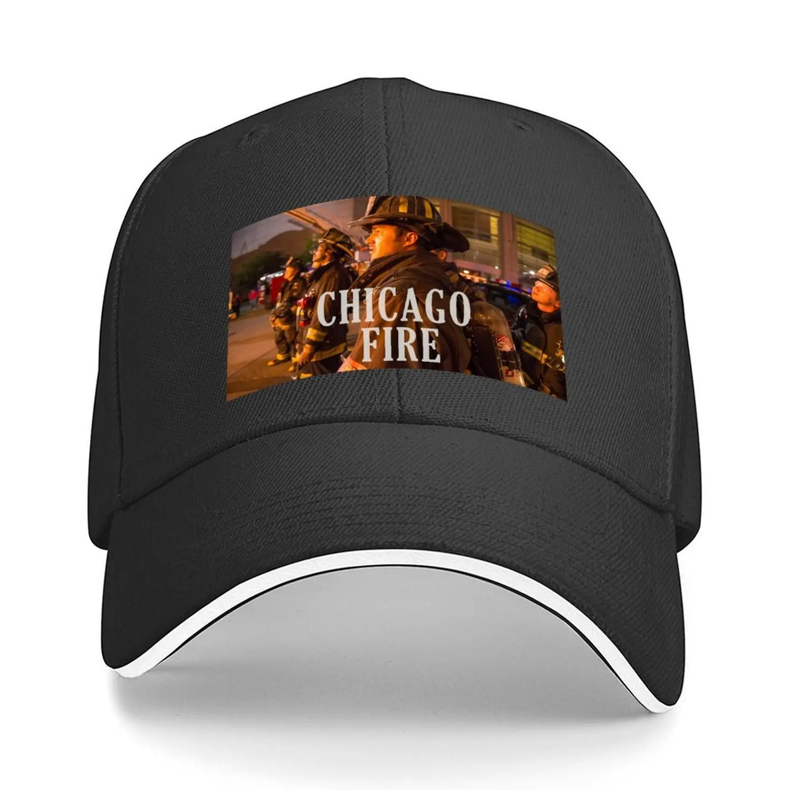 

Chicago Fire Fighters Baseball Cap sun caps birthday golf hat genuine Gentleman Hat Men Luxury Brand Women's