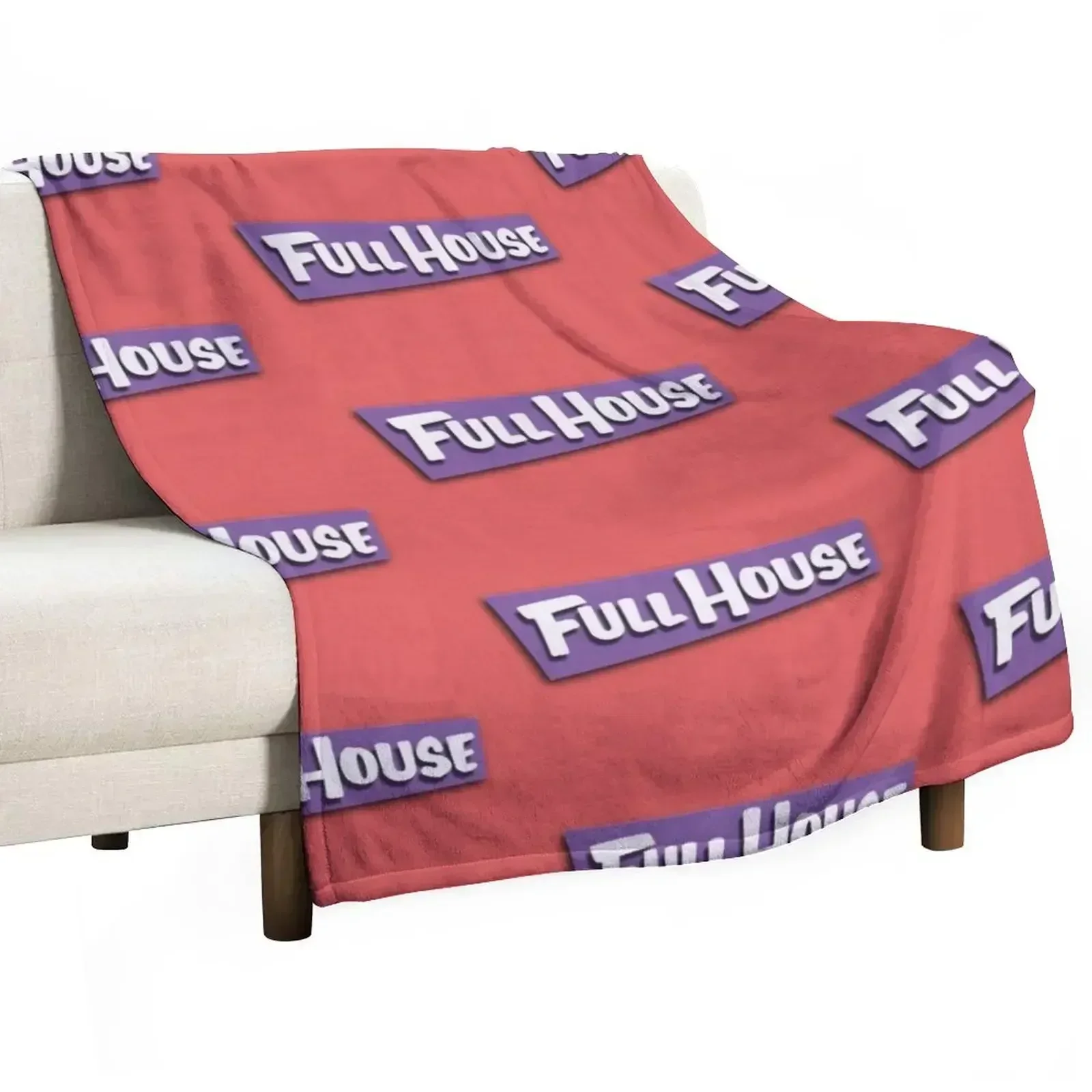 

Full House Logo Throw Blanket Shaggy Furry Soft Blanket for Bedroom Living Room