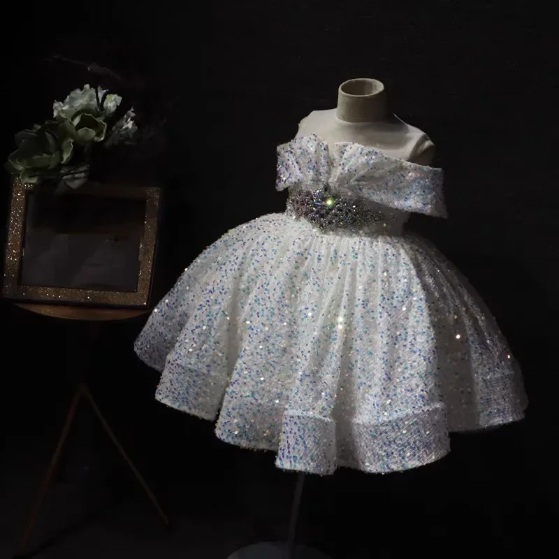 فساتين أطفال جديدة للفتيات من عمر 12 إلى 14 سنة فساتين زفاف على عرض Liquidation Girl أنيقة لحفلات الأطفال