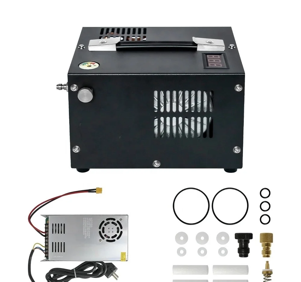 PCP Air Compressor  12V 110V 220V 350W 30mpa 4500psi 300bar Paintball 4500psi  PCP Compressor 300 bar