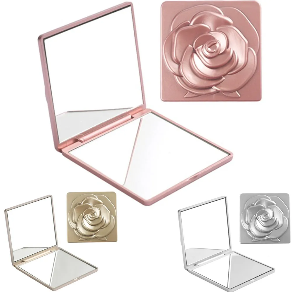 Double-Sided Mirrors Folding 3x Magnifying Portable Vanit Students Makeup Mirror Beauty Cosmetics Tool Compact Mirror Travel