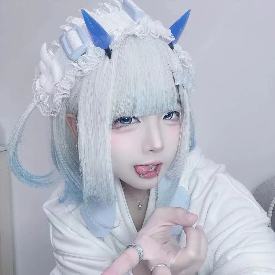 1 Pc Sweet Lolita Gothic Landmine Cool Girls Angel Wing Ruffled Lace Headpiece Headband  Japanese Style Y2k Subculture Headwear