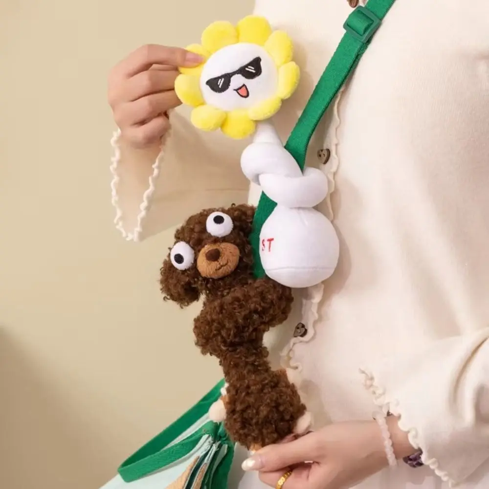 Funny Design Long Neck Chickens Keychain Cute Style White Color Dog Bag Pendant 40CM Creative Gift Rabbit Pendant