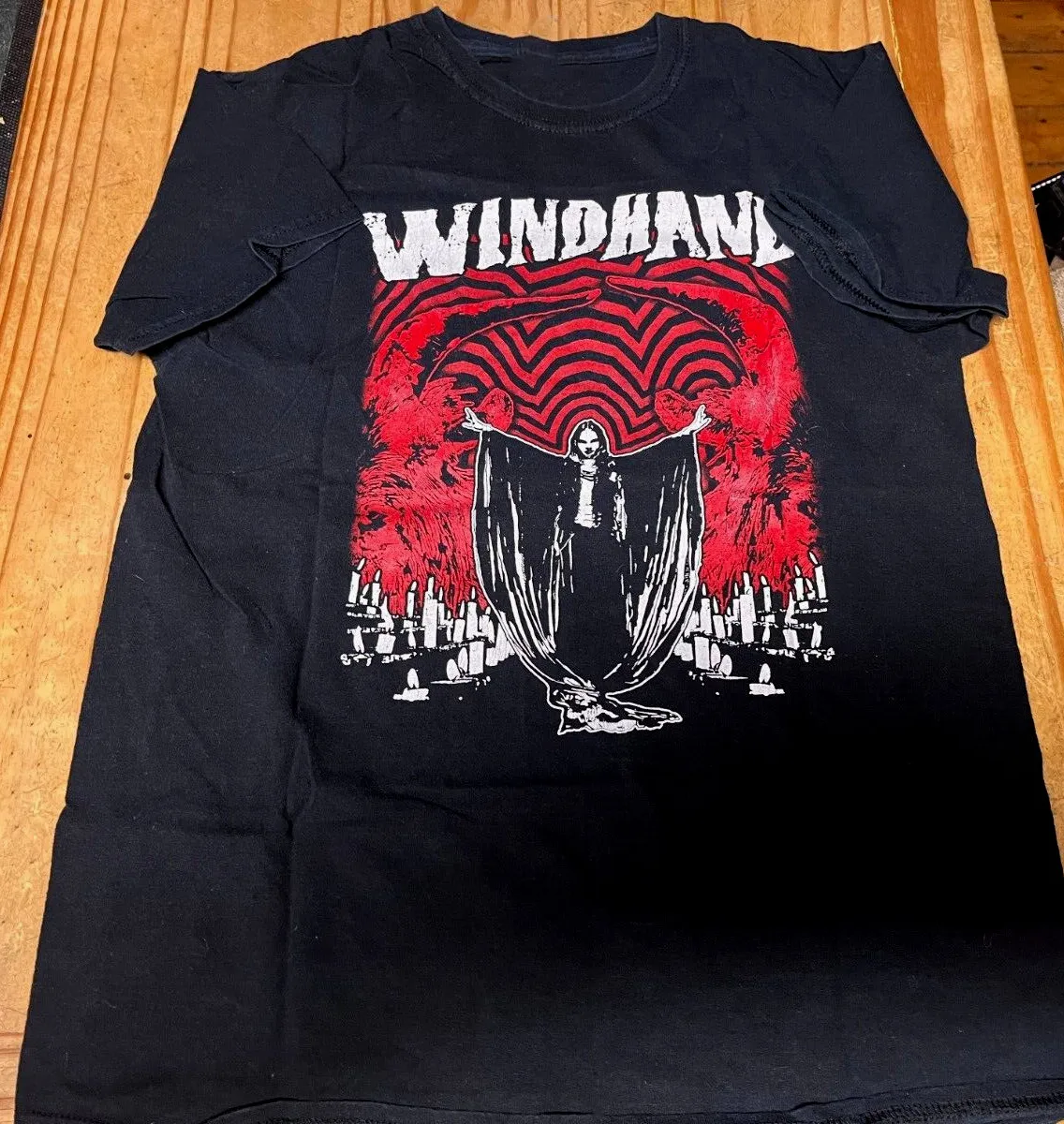 

Черная футболка унисекс для взрослых Windhand Band Satan Surrounds You от S до 4XL