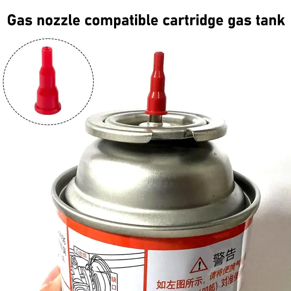 5/100 Stück Adapter zur Umwandlung von Kassetten-Gasbehältern in aufblasbare Feuerzeuge/Sprühpistolen, universeller Gasnachfüllkopf, wiederverwendbare Butan-Düse – Detail 6