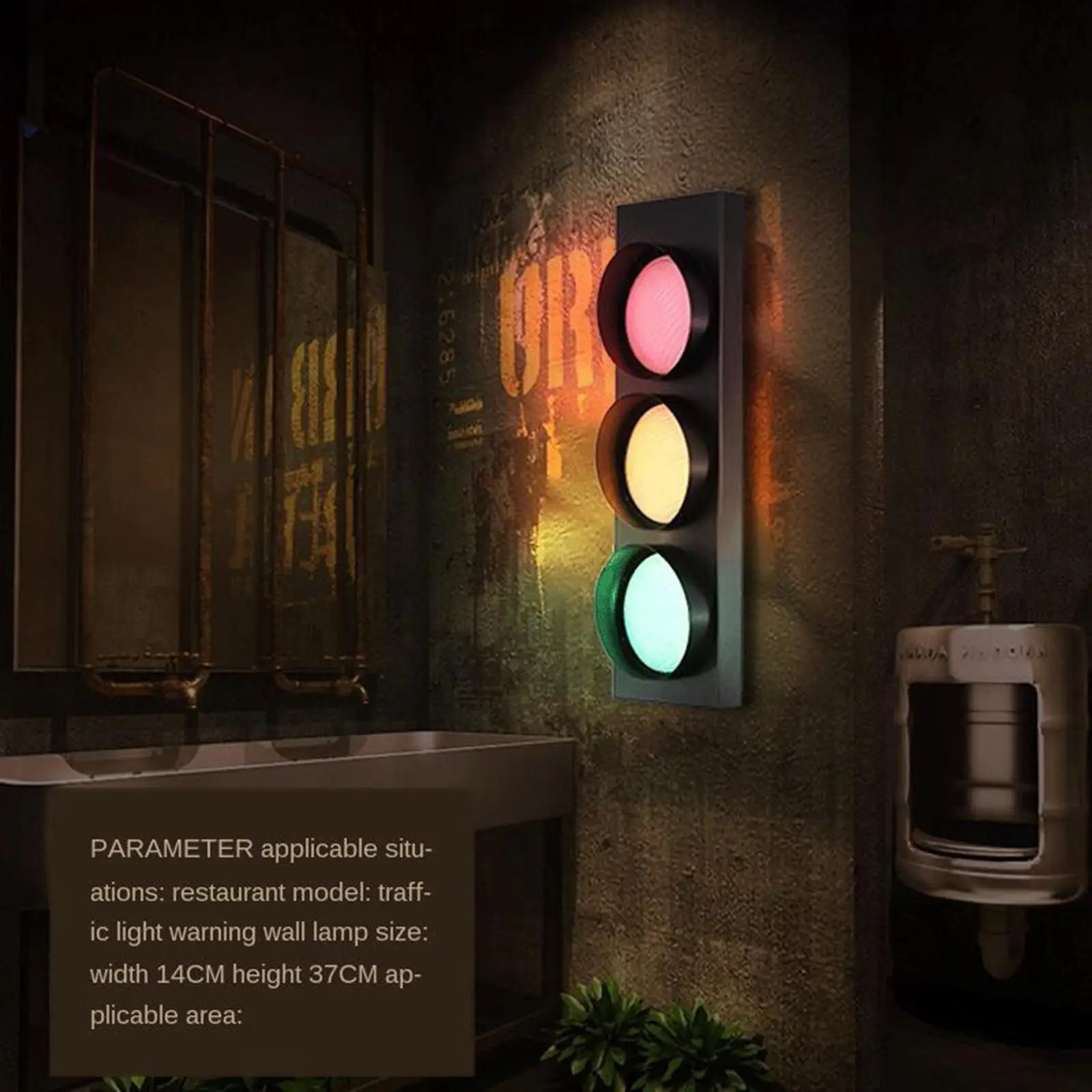 Modern traffic signal light bedroom restaurant corridor wall lamp