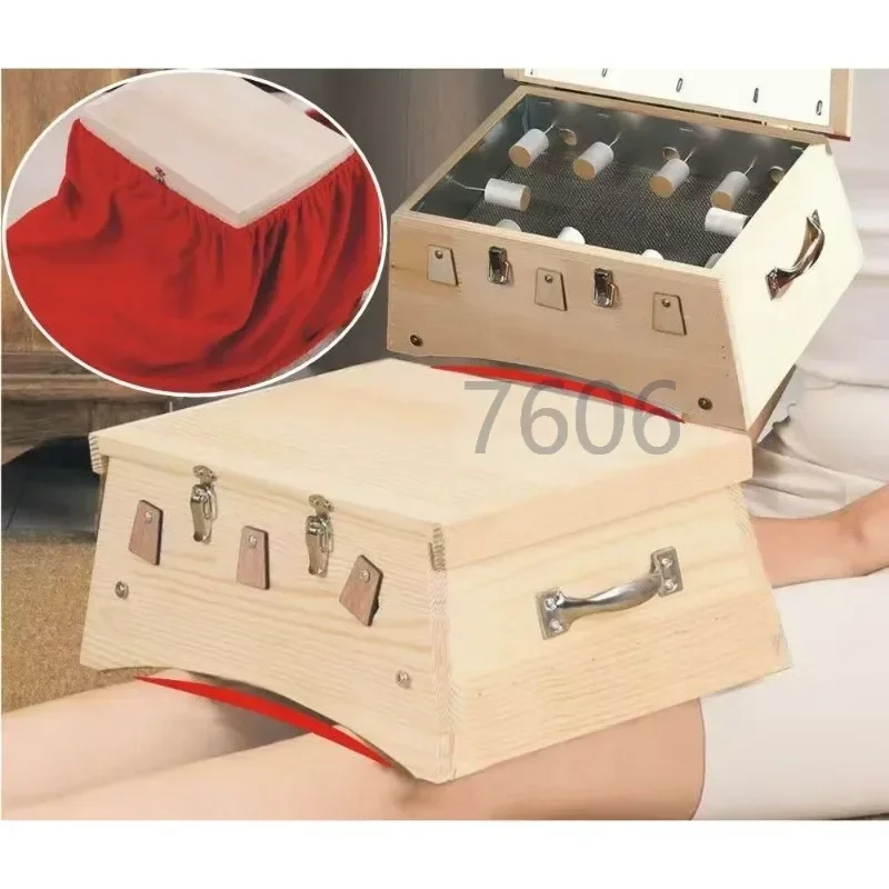 

Деревянная коробка для горелки мокса, терапия для прижигания, иглоукалывание, релаксационная палочка для бездымного прижигания, рулонный палочка, массажер для акупунктурных точек